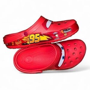 Kids Red Lightning McQueen Clogs